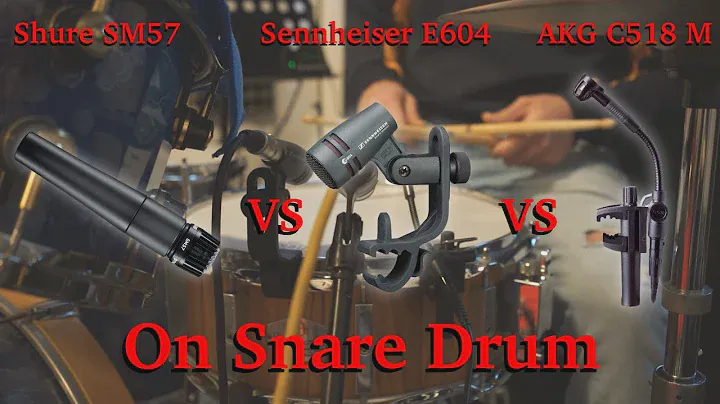 Shure SM57, Sennheiser E604 и AKG C518 M на малом барабане