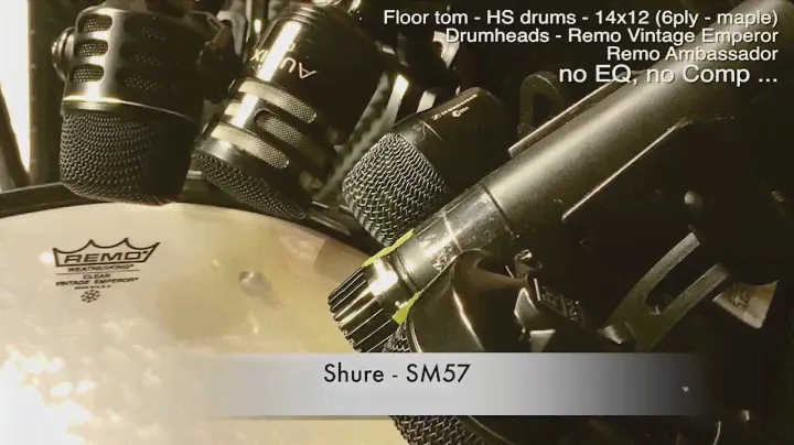 Floor tom mic shout-out (EV-ND46, Audix-D6, Sennheiser-e904, Shure-SM57, EV-ND44)