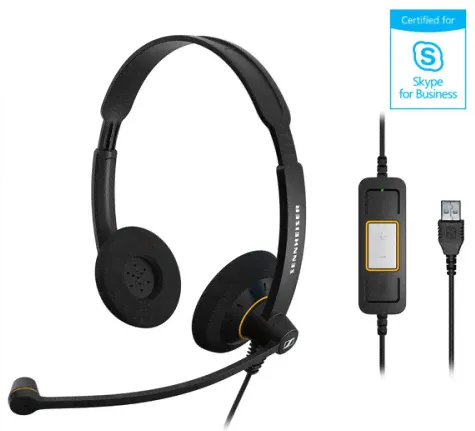 NEW SENNHEISER SC 60 USB ML HEADSET 504547-NEW