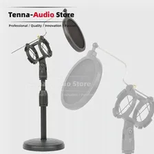 Настольная Подставка Для Микрофона + Противоударный Поп-Фильтр Для SENNHEISER E614 E91 E 614 914 Держатель Микрофона Для Музыкального Инструмента