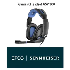 Sennheiser Наушники проводные с микрофоном EPOS Sennheiser Gaming Headset GSP 300, 3.5 мм, темно-синий