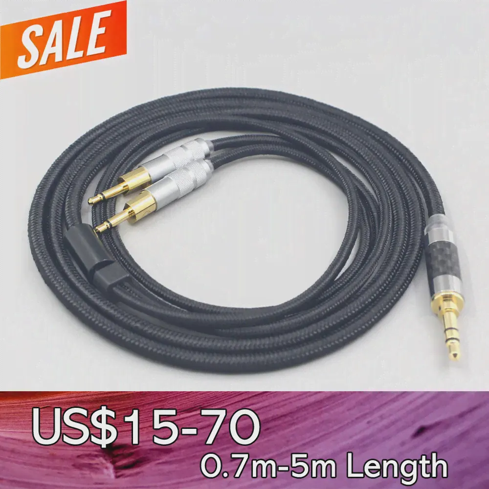 Сверхмягкий нейлоновый кабель OFC для наушников Sennheiser HD700 с 2,5 мм контактной гарнитурой LN007551