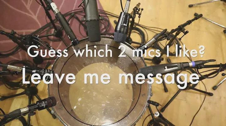 Floor tom mic comparison (D4, D6, beta98, SM57, SM7B, e902, e904, MD421, 4099)